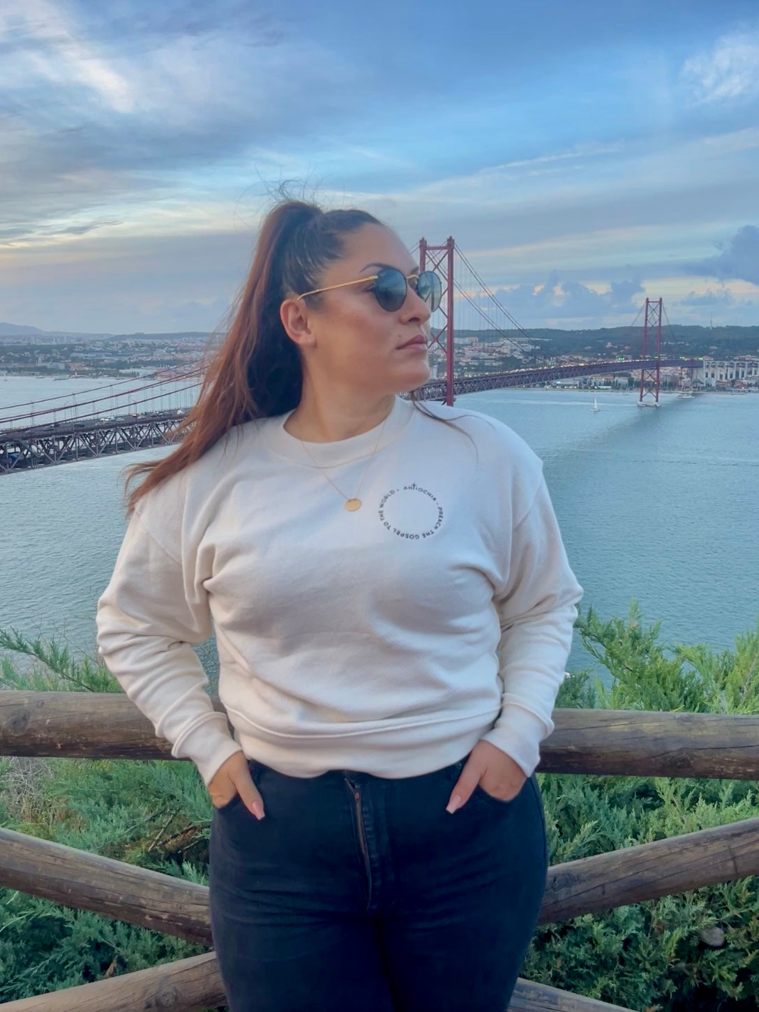 Ladies Cropped Sweatshirt-“Lukia”