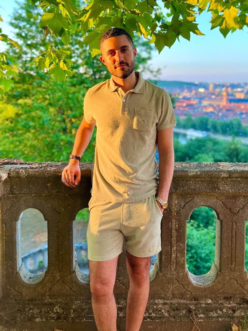 Set Polo+Short aus Frottee - "Joel"