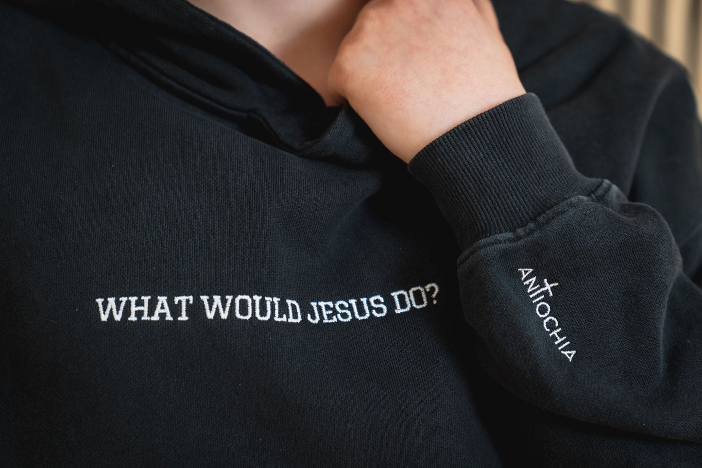 Hoodie Oversize - "WWJD"
