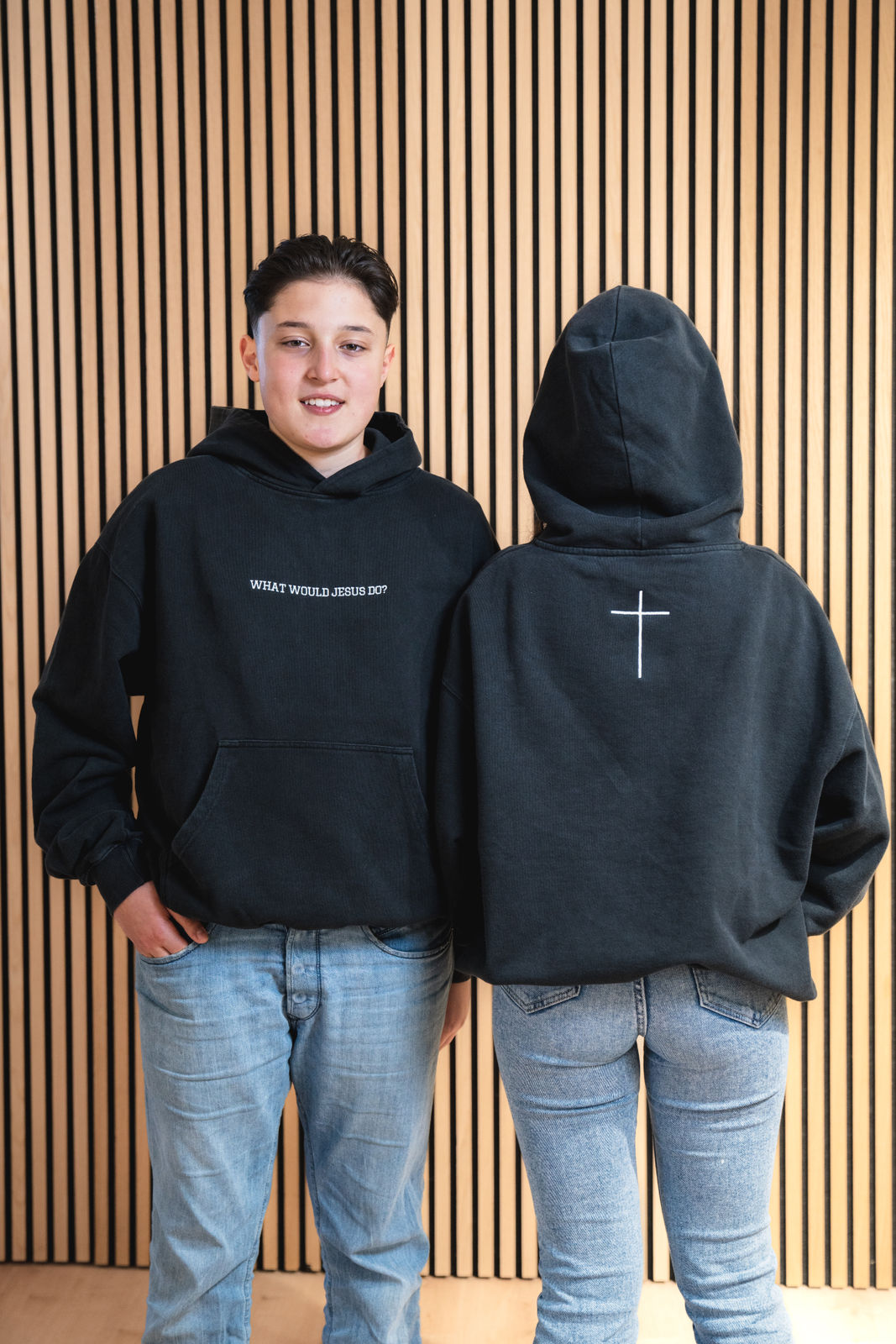 Hoodie Oversize - "WWJD"