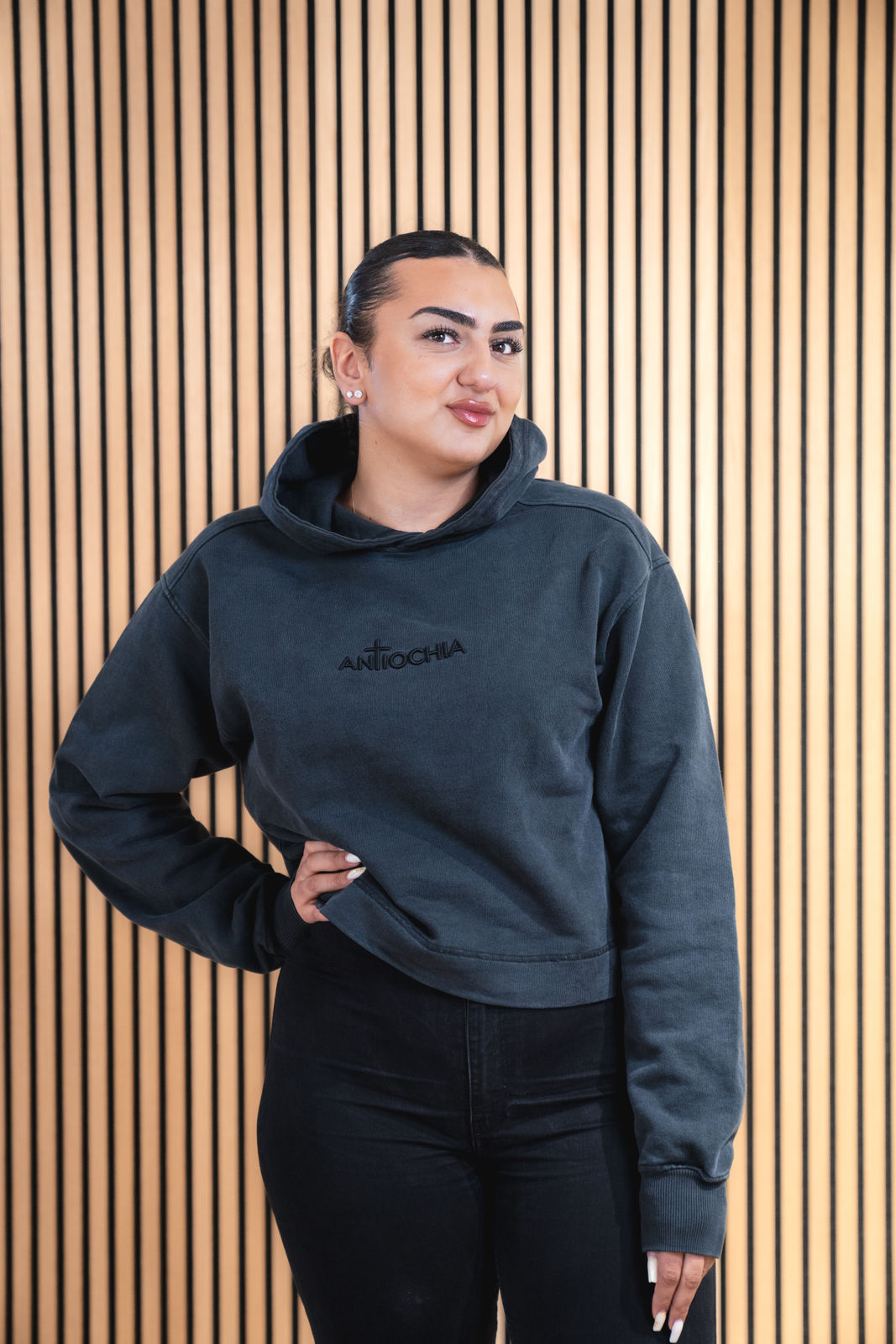 Hoodie Cropped Oversize - "Eva"