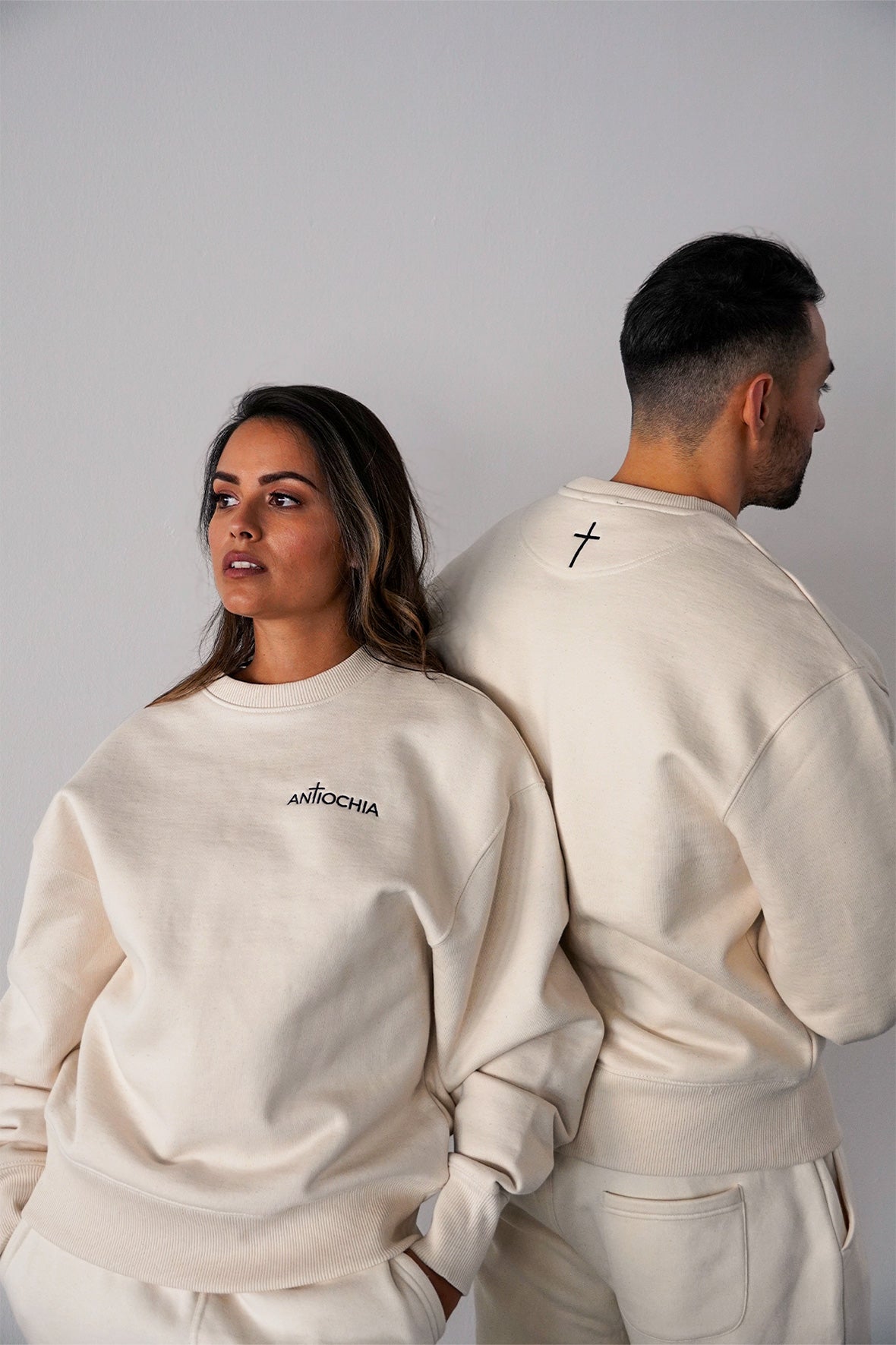 Sweatshirt natur - "Abraham & Sara"