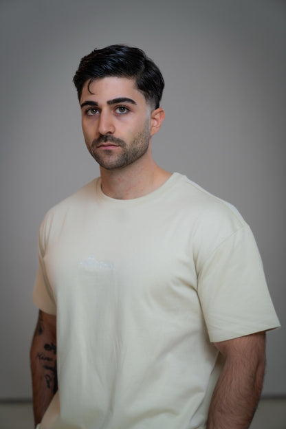 Christliches T-Shirt mit Kreuz oversized fit - ANTIOCHIA Andreas nachhaltig