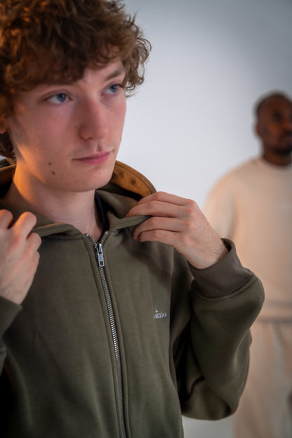 Christlicher Kapuzenpullover Reißverschluss - ANTIOCHIA Zipper Thomas handbestickt