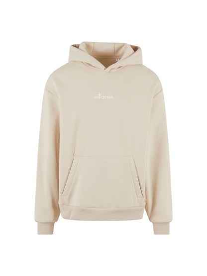 Hoodie Petrus Seitenansicht - Faith Fashion mit leuchtendem Kreuz