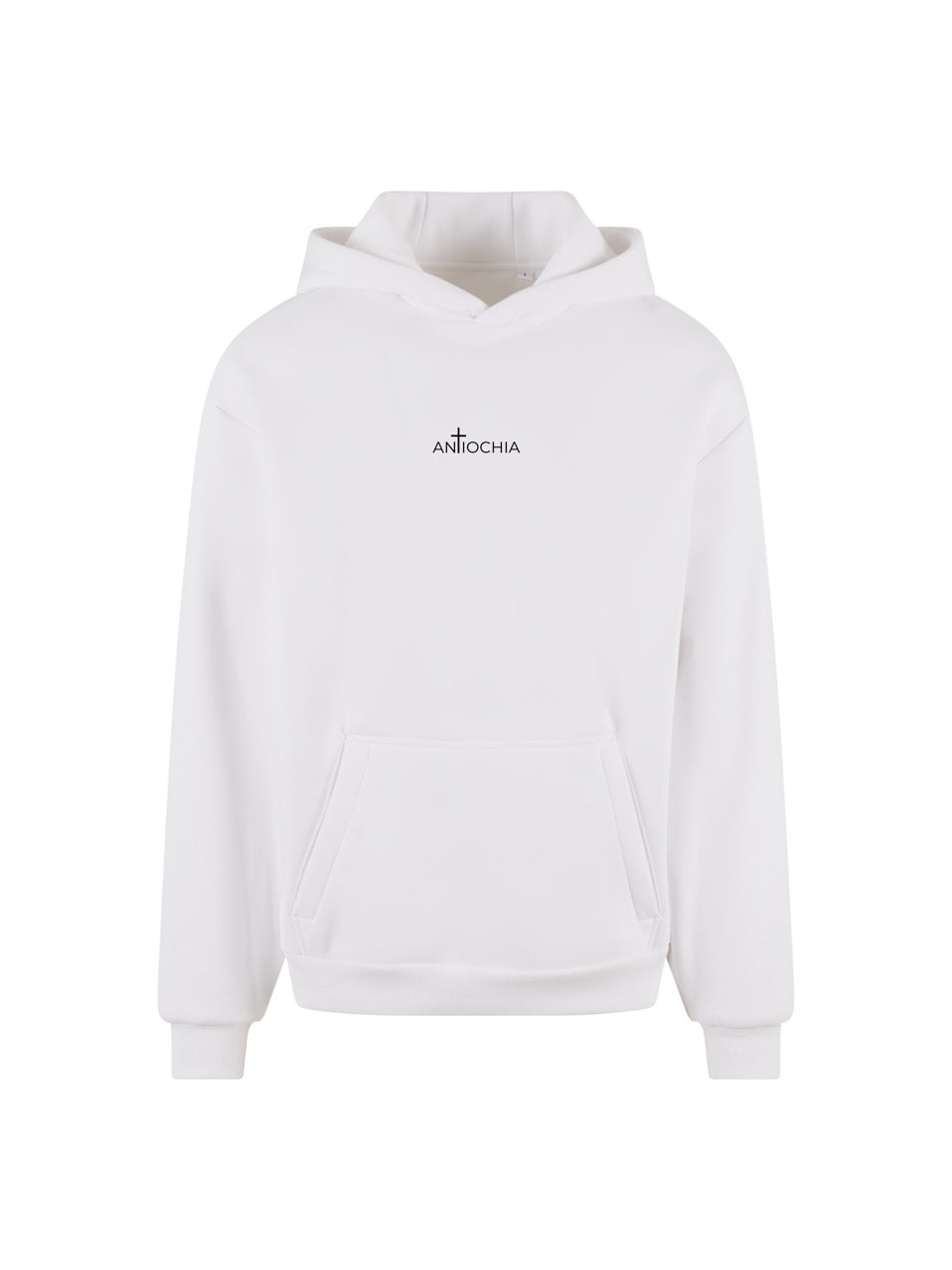 Essential Hoodie Petrus Rückansicht - Leuchtkreuz Markenzeichen ANTIOCHIA