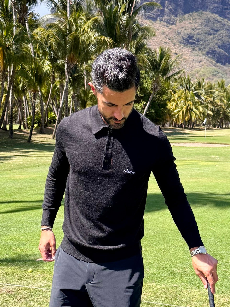 Merino Knit-Poloshirt ANTIOCHIA - hochwertige christliche Streetwear