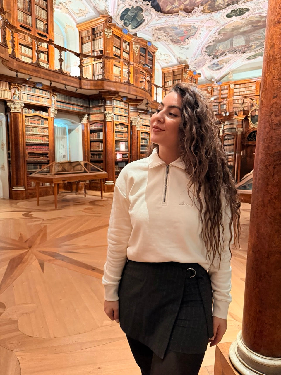 Christlicher Polo Half-Zipper Jakob & Rachel | Original-ANTIOCHIA Logo | Premium Mode