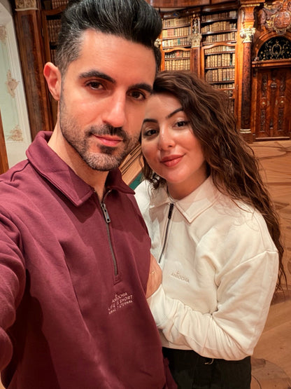 Christlicher Polo Half-Zipper | Original-ANTIOCHIA Logo | Premium Mode