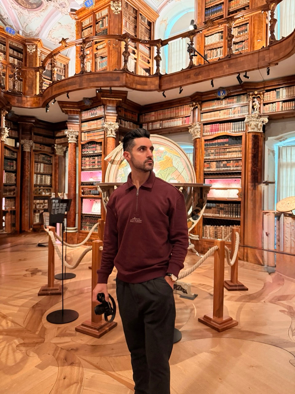 ANTIOCHIA ETERNAL Polo Zipper | Handbestickt | Premium Christliche Mode