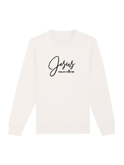 Sweatshirt - "Jesus walks with me²"