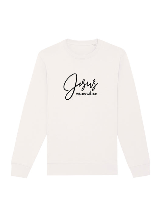 Sweatshirt - "Jesus walks with me²"