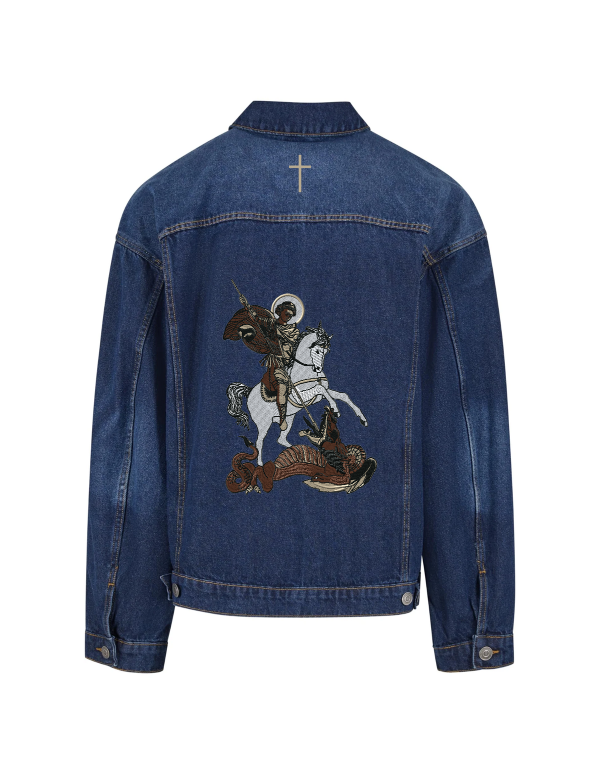 ICON Jeansjacke Boxy - "St. Georgios"