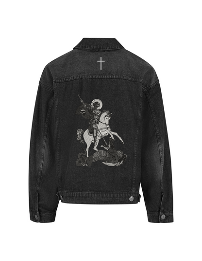 ICON Jeansjacke Boxy - "St. Georgios"