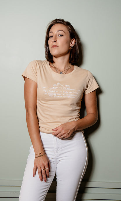 Damen T-Shirt – Beige „Petrina“