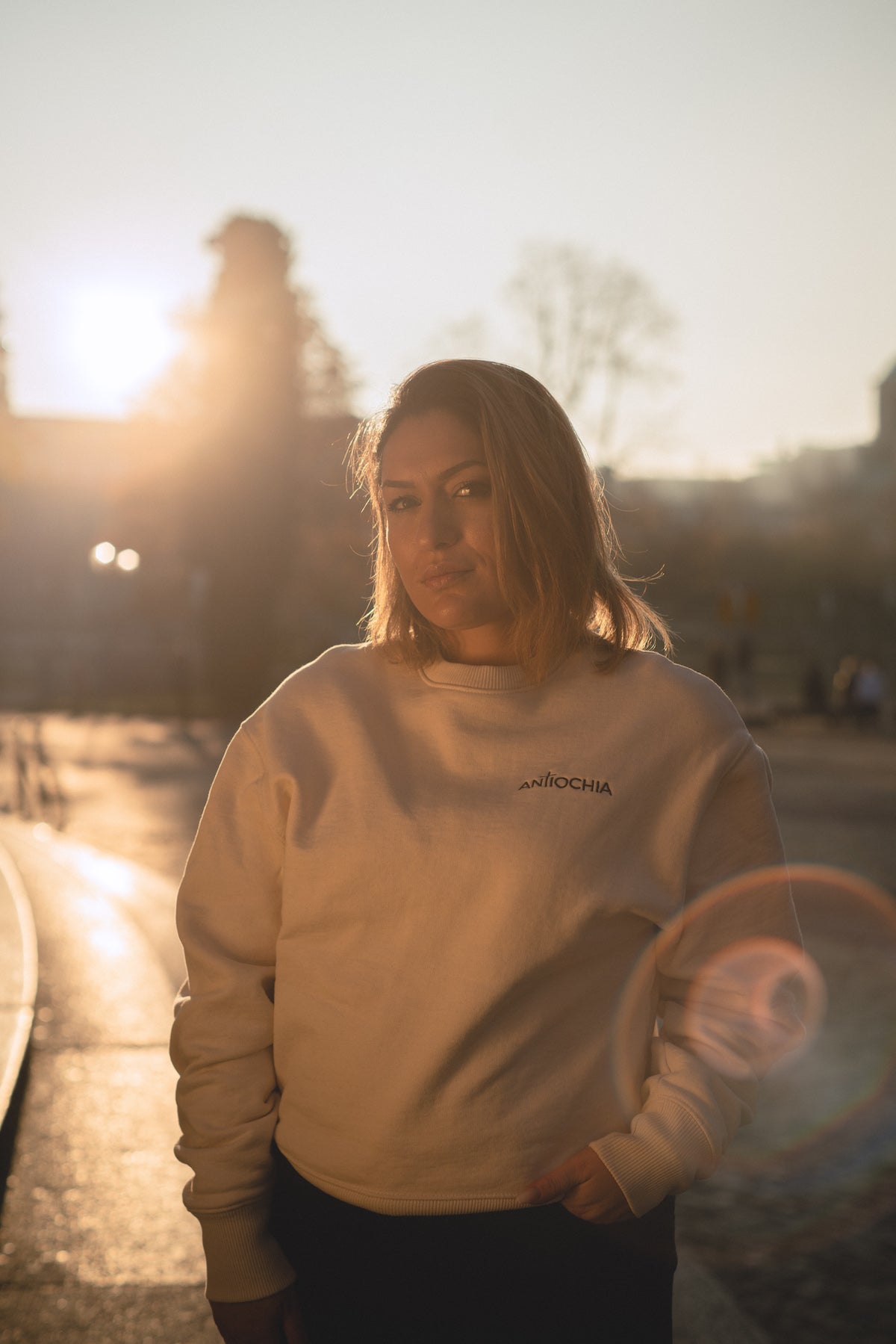 Sweatshirt natur - "Abraham & Sara"